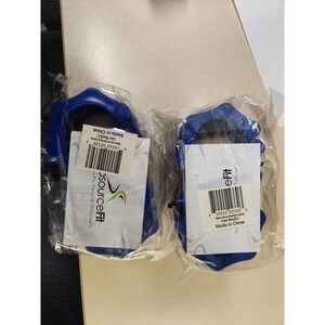 ProSource Fit Blue Olympic Barbell‎ Spring Collar Lock Jaw Clamp Set
